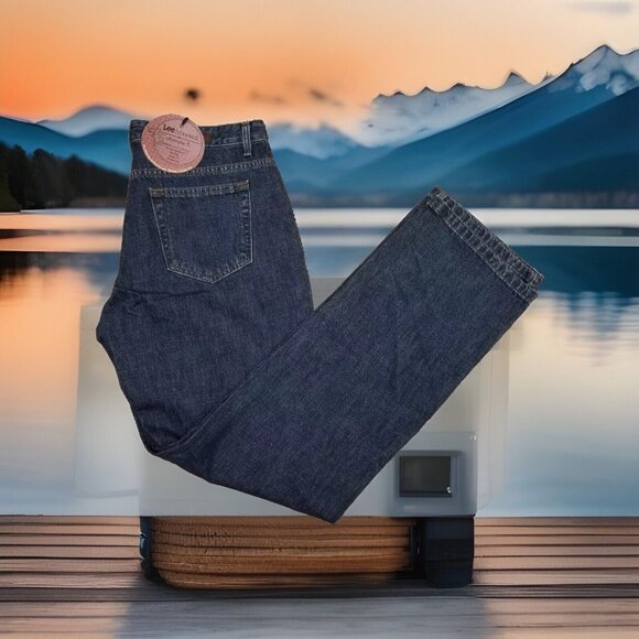 ✅Lee Riveted Ultimate 5 Womens Jeans Size 12M Straight Leg Mid-Rise Denim NWT - Picture 1 of 14